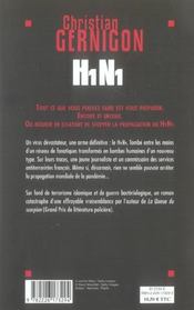 H1n1 - 4ème de couverture - Format classique