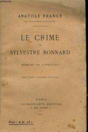 Le Crime De Sylvestre Bonnard. - Couverture - Format classique