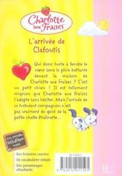 Charlotte aux Fraises T.4 ; l'arrivée de Clafoutis - 4ème de couverture - Format classique