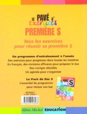 Pave D'Exercices Bac 1e S - 4ème de couverture - Format classique