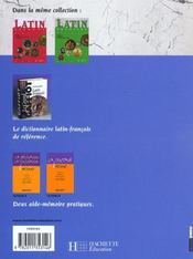 Latin terminale - livre de l'eleve - edition 2003 - 4ème de couverture - Format classique