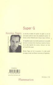 Super g - 4ème de couverture - Format classique