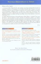 Les obligations solidaires et les obligations in solidum en droit prive francais - tome 17 - vol17 - 4ème de couverture - Format classique