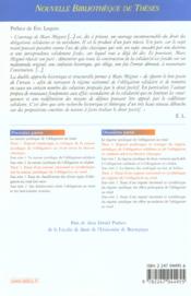 Les obligations solidaires et les obligations in solidum en droit prive francais - tome 17 - vol17 - 4ème de couverture - Format classique