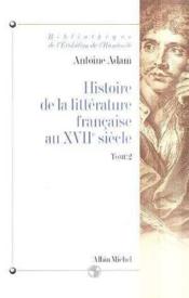 Histoire de la littérature francaise XVII t.2 - Couverture - Format classique