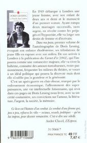 La marche dans l'ombre - autobiographie 1949- 1962 - 4ème de couverture - Format classique