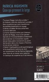 Ceux qui prennent le large - 4ème de couverture - Format classique