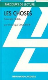Les choses, de Georges Perec - Couverture - Format classique