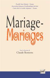 Mariage - mariages - Couverture - Format classique
