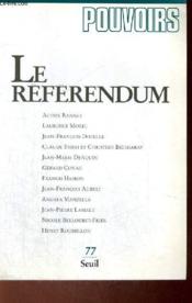 Pouvoirs, n 077, tome 77. le referendum - Couverture - Format classique