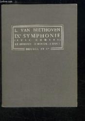 IXe Symphonie (avec choeurs). Ré mineur - D Minor - d Moll - Couverture - Format classique