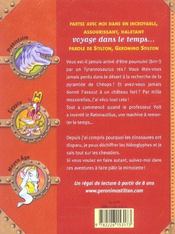 Le voyage dans le temps T.1 ; la Préhistoire, l'Egypte, le Moyen Age - 4ème de couverture - Format classique