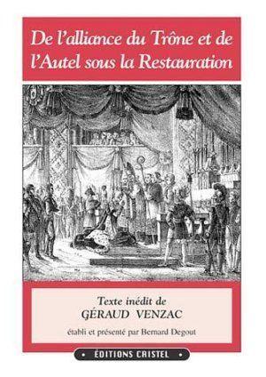 De l'alliance du trône et de l'autel