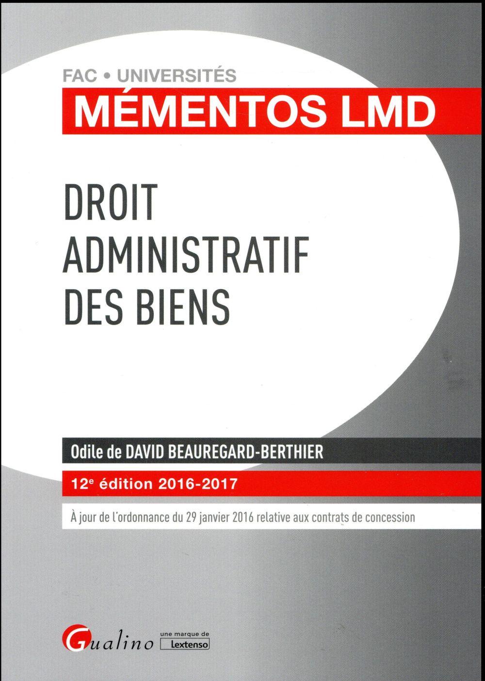 Droit administratif des biens 2016-2017