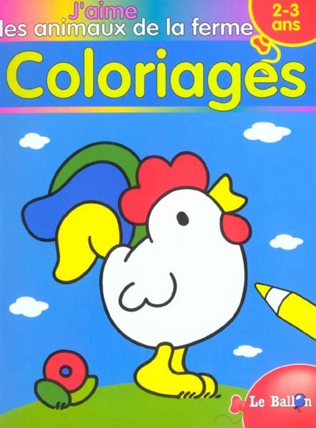 J'aime les animaux de la ferme color. 2-3 ans