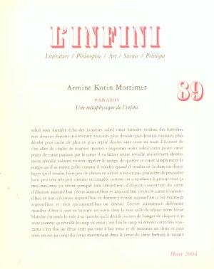 Revue l'infini N.89