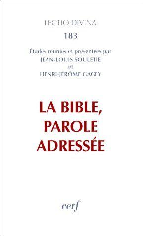 La bible, parole adressée