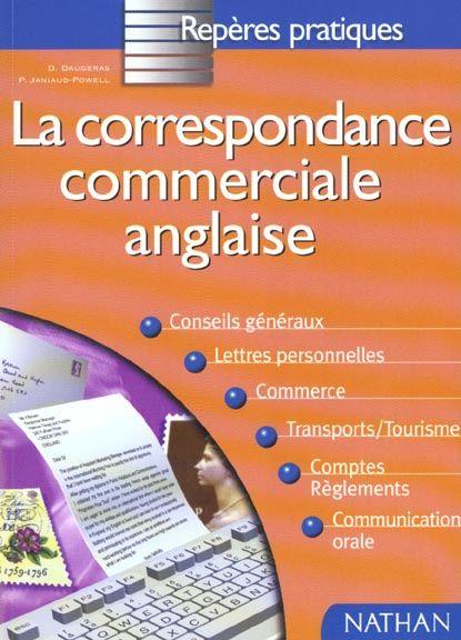 Correspondance commer anglaise