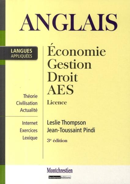 Anglais ; économie, gestion, droit, AES ; licence
