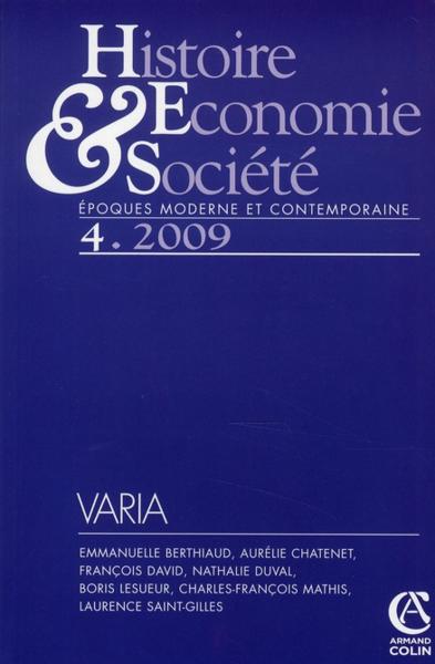 Vente Livre :                                    Histoire, économie & société n.4
- Revue Histoire Economie Et Societe                                     