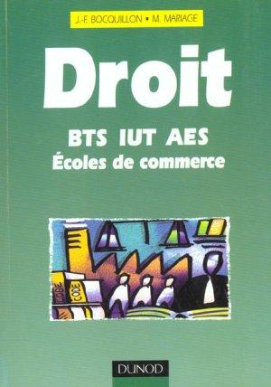 Vente Livre :                                    Droit ; Bts ; Dut ; Ecoles De Commerce
- Martine Mariage  - Jean-François Bocquillon                                     