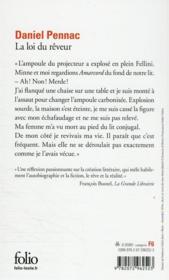 La loi du rêveur - 4ème de couverture - Format classique