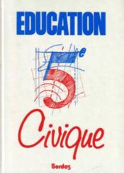 Education Civique 5e - Couverture - Format classique