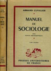 Manuel De Sociologie Avec Notices Bibliographieques - Tome Premier Et Second