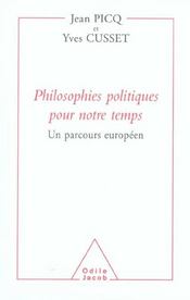 Philosophies politiques pour notre temps - un parcours europeen - Intérieur - Format classique