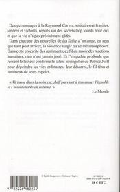 La taille d'un ange - 4ème de couverture - Format classique