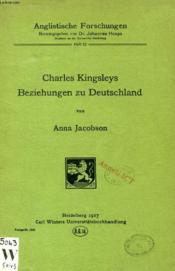 Charles Kingsleys Beziehungen Zu Deutschland - Couverture - Format classique