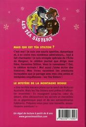 Les Téa sisters T.2 ; le mystère de la montagne rouge - 4ème de couverture - Format classique