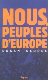 Nous, peuples d'Europe - Couverture - Format classique