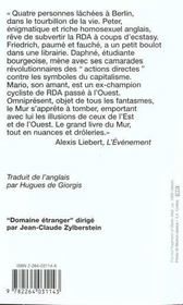 La Ville Derriere Le Mur - 4ème de couverture - Format classique