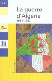 La guerre d'Algérie, 1954-1962 - Intérieur - Format classique