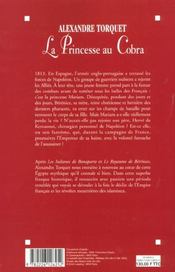 La Princesse Au Cobra - 4ème de couverture - Format classique
