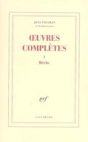 Oeuvres completes - vol01 - recits - Intérieur - Format classique