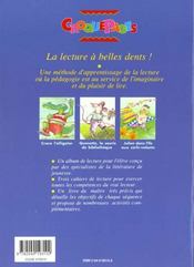 Croquepages - Cahier De Lecture 3 (Julien Dans L'Ile Aux Cerfs-Volant) - 4ème de couverture - Format classique