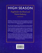 High season: student's book - 4ème de couverture - Format classique