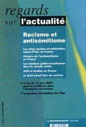 Racisme et antisemitisme en france - Intérieur - Format classique