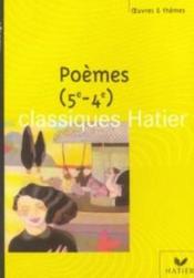 Poèmes ; 5e, 4e - Couverture - Format classique