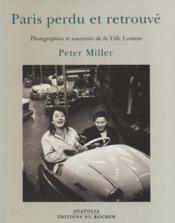 Paris Perdue Et Retrouvee - Couverture - Format classique
