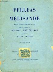 Pelleas Et Melisande, Drame Lyrique En 5 Actes - Couverture - Format classique