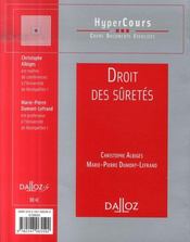 Le droit des sûretés - 4ème de couverture - Format classique