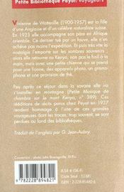 Un thé chez les éléphants ; retour au Kenya - 4ème de couverture - Format classique
