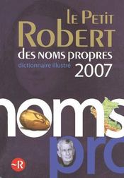 Petit robert noms propres 2007 - Intérieur - Format classique