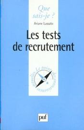 Les tests de recrutement - Intérieur - Format classique