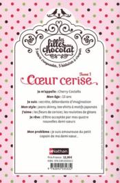 Les filles au chocolat Tome 1 : coeur cerise - Cathy Cassidy