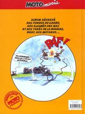 Motomania t.1 : les fondus du carbu - 4ème de couverture - Format classique