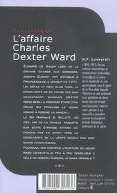 L'affaire Charles Dexter Ward - Lovecraft, Howard P.